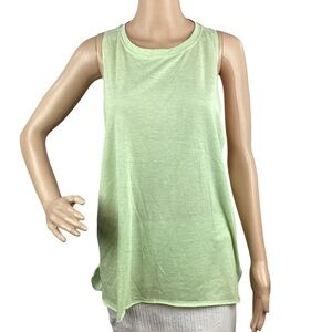 IcyZone Tank Top Size L Light Green Racerback